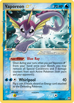 Vaporeon ★ #102 Power Keepers
