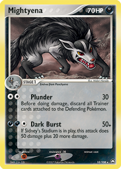 Mightyena #18 PSA 10