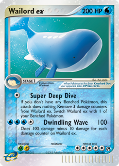 Wailord ex #100 Sandstorm