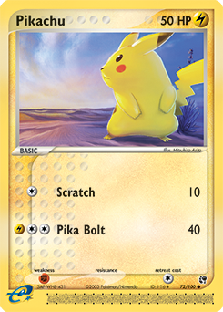 Pikachu #72 Sandstorm