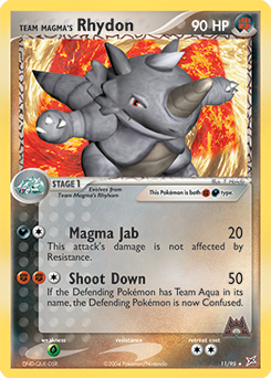 Team Magma's Rhydon #11 Team Magma vs Team Aqua