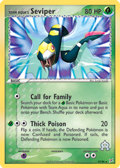 Team Aqua's Seviper #17 Team Magma vs Team Aqua