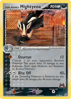 Team Magma's Mightyena #21 Team Magma vs Team Aqua
