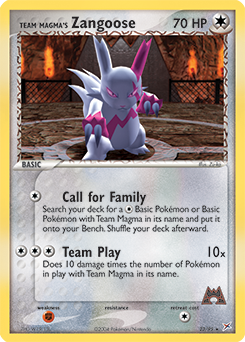 Team Magma's Zangoose #23 Team Magma vs Team Aqua