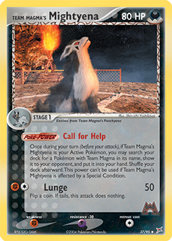 Team Magma's Mightyena #37 Team Magma vs Team Aqua