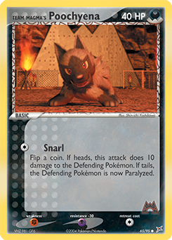 Team Magma's Poochyena #65 Team Magma vs Team Aqua