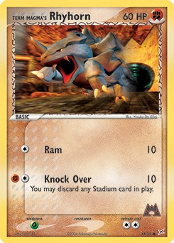 Team Magma's Rhyhorn #68 Team Magma vs Team Aqua