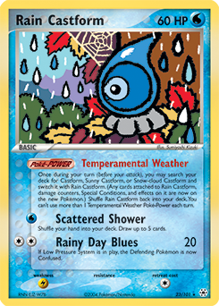 Rain Castform #23 PSA 10