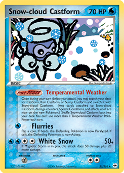 Snow-cloud Castform #25 PSA 10