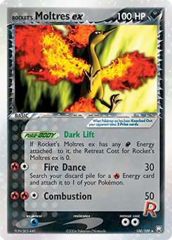 Rocket's Moltres ex #100 Team Rocket Returns