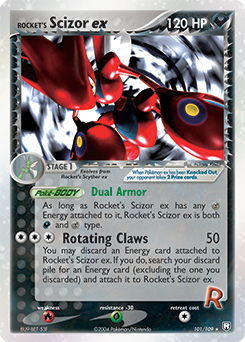 Rocket's Scizor ex #101 Team Rocket Returns
