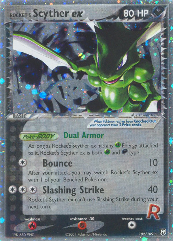 Rocket's Scyther ex #102 Team Rocket Returns