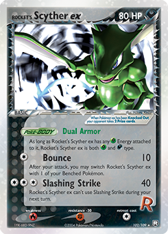 Rocket's Scyther ex #102 Team Rocket Returns