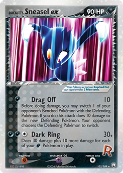 Rocket's Sneasel ex #103 Team Rocket Returns