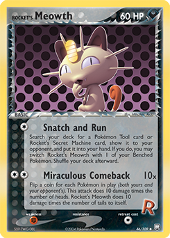 Rocket's Meowth #46 Team Rocket Returns