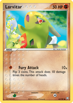 Larvitar #62 Team Rocket Returns