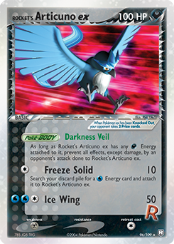 Rocket's Articuno ex #96 Team Rocket Returns