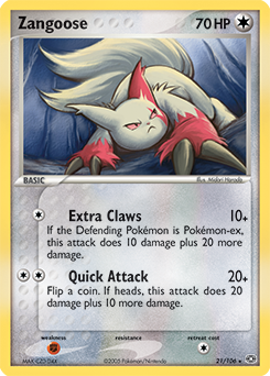 Zangoose #21 Emerald