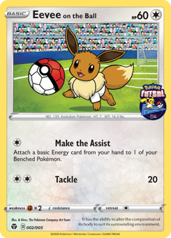 Eevee on the Ball #2 Pokémon Futsal Collection