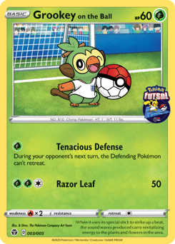 Grookey on the Ball #3 Pokémon Futsal Collection
