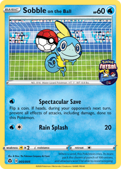 Sobble on the Ball #5 Pokémon Futsal Collection