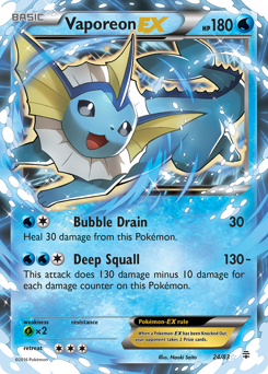 Vaporeon-EX #24 Generations