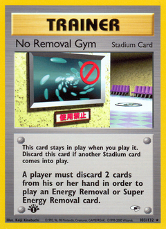 No Removal Gym #103 PSA 10