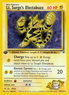 Lt. Surge's Electabuzz #27 PSA 10