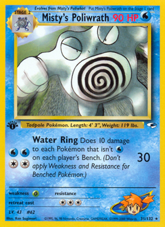 Misty's Poliwrath Gym Heroes #31