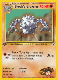 Brock's Graveler #40 Gym Heroes