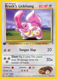Brock's Lickitung Gym Heroes #41