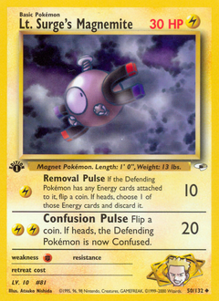 Lt. Surge's Magnemite Gym Heroes #50