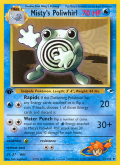 Misty's Poliwhirl #53 PSA 10