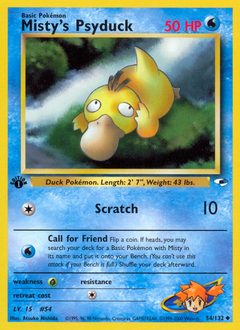 Misty's Psyduck #54 Gym Heroes