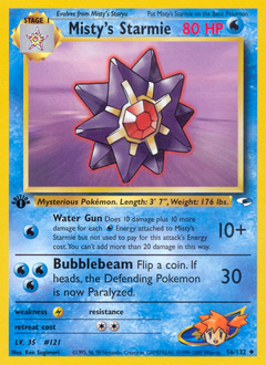 Misty's Starmie Gym Heroes #56