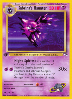 Sabrina's Haunter #58 Gym Heroes