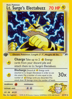 Lt. Surge's Electabuzz #6 Gym Heroes