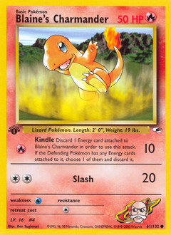 Blaine's Charmander #61 Gym Heroes