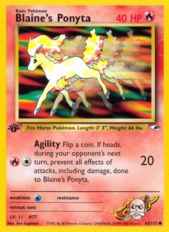 Blaine's Ponyta #63 Gym Heroes
