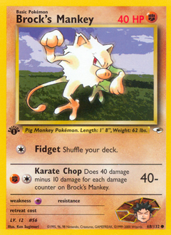 Brock's Mankey #68 Gym Heroes