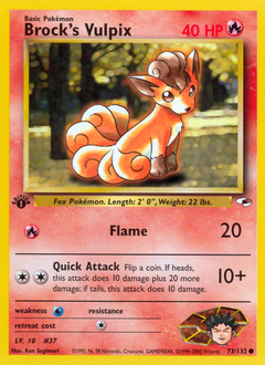 Brock's Vulpix #73 Gym Heroes