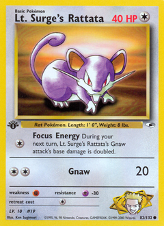 Lt. Surge's Rattata #82 Gym Heroes