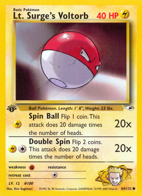 Lt. Surge's Voltorb #84 Gym Heroes