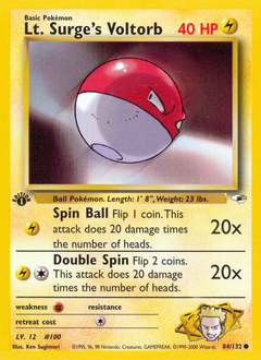 Lt. Surge's Voltorb #84 Gym Heroes