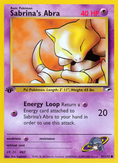 Sabrina's Abra #91 Gym Heroes