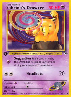 Sabrina's Drowzee #92 Gym Heroes