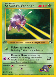 Sabrina's Venonat Gym Heroes #96
