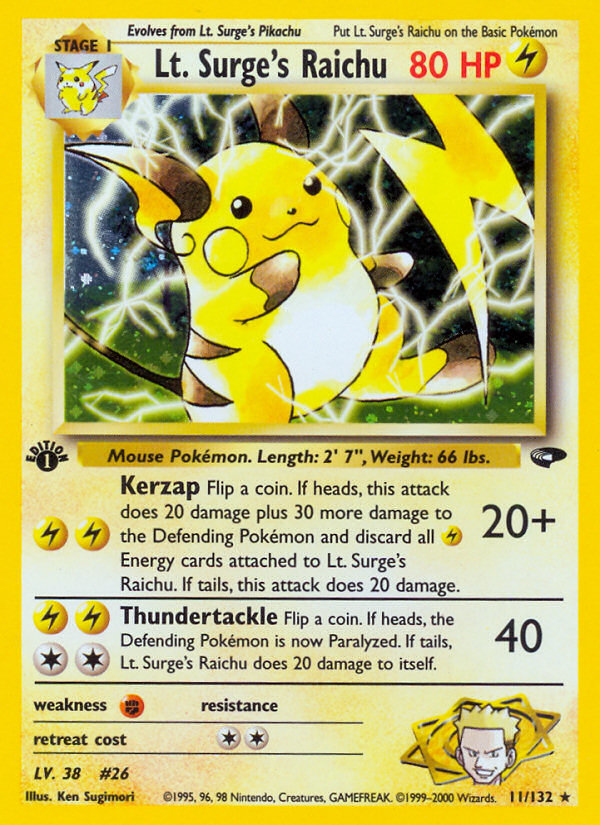 Lt. Surge's Raichu #11 Gym Challenge