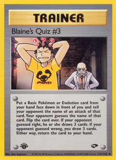 Blaine's Quiz #3 #112 Gym Challenge