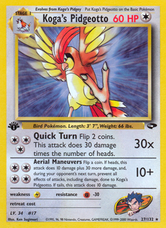 Koga's Pidgeotto #27 Gym Challenge